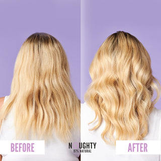 Noughty Frizz Magic Vegan Natural conditioner for frizzy hair. Best-selling Natural hair products for frizzy dry hair. Cruelty free conditioner for dry or damaged hair. Vegan conditioner for split ends. Vegan conditioner for damaged hair. Anti-frizz shampoo and conditioner in Frizz Magic range